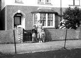 Mum, Alan, Wendy - Dymchurch, 1949